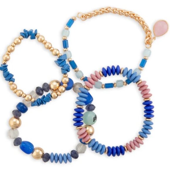 Myra Bag Handcrafted "Vintage Elegance" 4 Stacked Bracelet - New - Picture 3 of 4